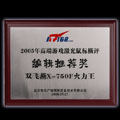 <b>双飞燕X-750F荣获IT168评选编辑推荐奖</b>